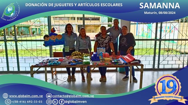 Donación-Artículos-Escolares-Juguetes-Samanna-Maturín