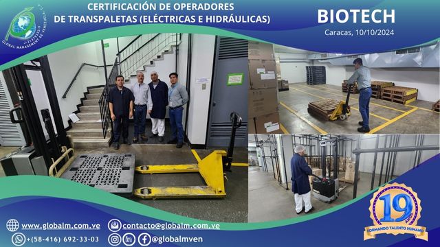 Curso-Certificación-Operadores-Transpaletas-Biotech-Laboratorios-Caracas