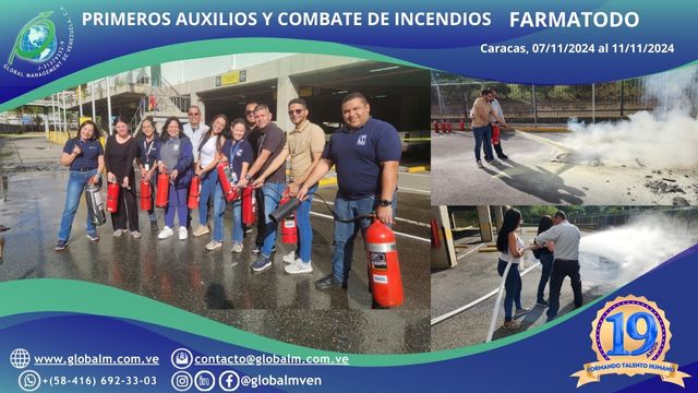 Curso-Primeros-Auxilios-Combate-Incendios-Farmatodo-Caracas